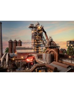 Hochofen mit Giesshalle