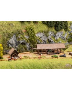Sägewerk und Wassermühle