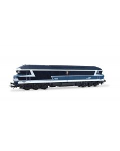 SNCF 6-achsiger dieselelektrische Lokomotive CC 72056 La Bourboule, blau, Casquette-Logo, Ep. V