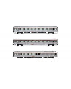 SNCF 3-teiliges  Set 2 Mistral 69-Wagen TEE Jules Verne, Ep. IV