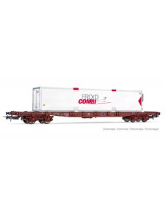 SNCF Flachwagen S7 + caisse mobile Froidcombi Ep V