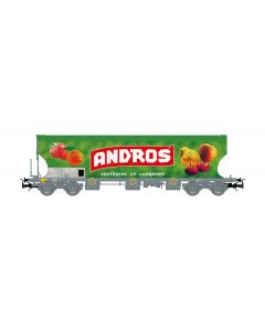 SNCF 4-achsiger Zuckertransportwagen ANDROS mit Früchten, grün, Ep. IV