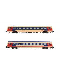 ÖBB 2x BR 5047 Dieseltriebwagen motor + dummy grau/blau/beige Pflatsch Logo Ep.IV-V Ep.IV-V DCS