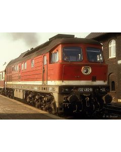 DR Diesellokomotive 132 483-9 rot mit grau/silbrig Dach Ep.IV DCS