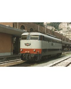 FS elektrische Lok E444 2.Serie mit roten Streifen, ohne Metallstreifen, Ep. IV-V, DCS