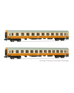 DR 2-teil. Städteexpress Personenwagen,1. und 2.Klasse, orange/beige, Ep. IV