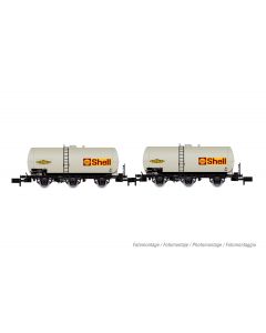 SNCF 2er-Set 3-achsiger Kesselwagen SHELL Ep.IV