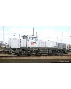 DB/NorthRail 4-achsige Diesellokomotive Vossloh DE 18 grau Ep.VI DCS