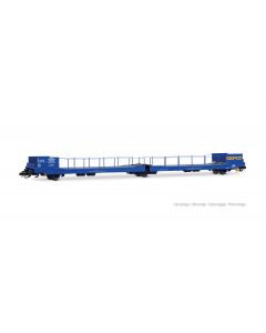 TT F-GEFCO 3-achsiger Autotransportwagen, Ladks, blau mit Werbetafel, Ep. VI