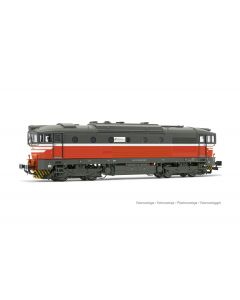 Mercitalia S&amp;amp;T Diesellokomotive D.753 rot/grau mit weissen Streifen Ep.VI