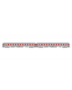 DB Nachtzug, Liegewagen-Set 2x Bvcmz248, weiss/rot, Ep. V