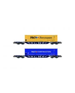 Mercitalia Intermodal 2x Sgnss CTW blau mit 2x45' Containers P&amp;amp;O Ferrymasters blau/gelb Ep.VI