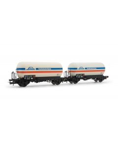 DB 2-teiliges Gaskesselwagen-Set Zgs Linde, Ep. VI