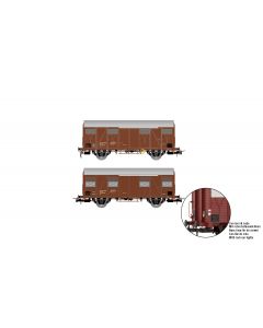 FS 2 Gs gedeckte Güterwagen, ein Wagen mit Schlusslicht, Ep. IV