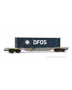 CH-HUPAC 4-achsiger Containerwagen Sgnss grau mit 45'-Cont. DFDS, Ep. VI