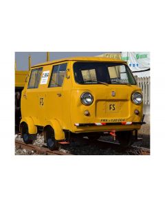 FS Draisine FIAT 500 ohne Grill, gelb, FS Logo rund, Historisch, DCS