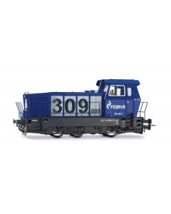 FESAVA Diesel-Rangierlokomotive 309, blau/grau, Ep. VI, DC