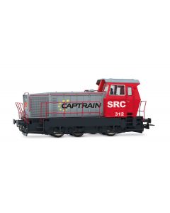 SRC  Diesel-Rangierlokomotive 312, Captrain, rot/grau, Ep. VI, DC