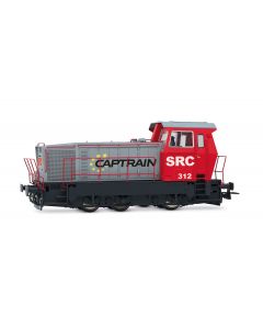 SRC  Diesel-Rangierlokomotive 312, Captrain, rot/grau, Ep. VI, DCC