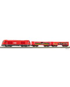 Start-Set Güterzug ÖBB mit Rh2016, A-Gleis mit Bettung