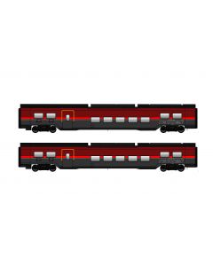 ÖBB 2-teil. Railjet Set, 1.Klasse- und 2.Klassewagen, Ep. VI, AC Basic
