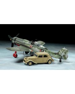 1/48 Focke Fw190 D-9 JV44 &amp; Citroen 11CV Staff Car Set