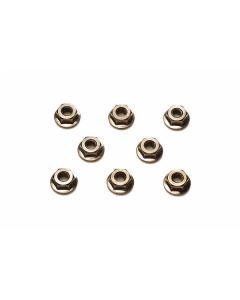 4mm Serrated Wheel Nut (black, 8pcs.)