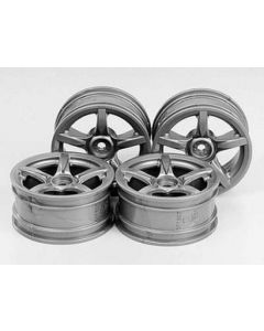 Arched 5-Spoke Wheels 4pcs silver (26mm / +2)