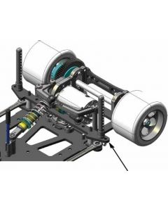 RM-01 Carbon Rear Body Mount Plate Set