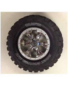 Rock Block Tires w/Tapered 6-Spoke Wheels (CC-01)