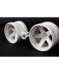 GF-01 White 5-Spoke Wheels