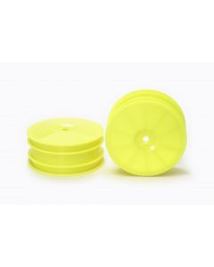 4WD Buggy Front Dish Wheels yellow (Hex)