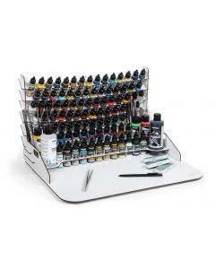 Paint display and work station (50x37 cm) with vertical storage Paint Stand 50 x 37 x 29,5 cm