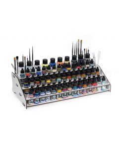 Long Front Module for 18/35/60 ml + brushes Paint Stand 48 x 23 x 11 cm