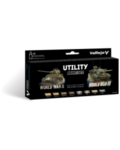 Utility Paint Set WWII + WWIII WWII / 8 colors set 18 ml