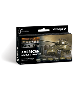 American Armour + Infantry WWII / 6 colors set 18 ml