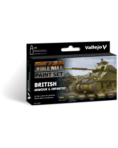 British Armour + Infantry WWII / 6 colors set 18 ml