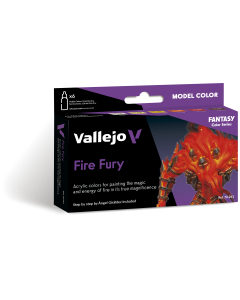 Fire Fury by Angel Giraldez Fantasy / 6 colors set 18 ml