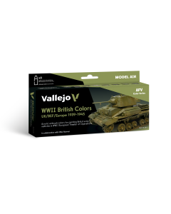 WWII British Colors UK/BEF/Europe 19391945 8 colors set 18 ml