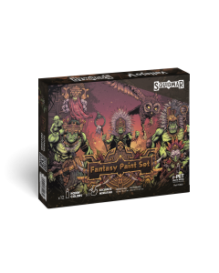 Fantasy Paint Set by Squidmar Miniatures 12 colors + figure 18 ml