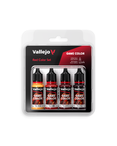 Red Color Set 4 colors 18 ml