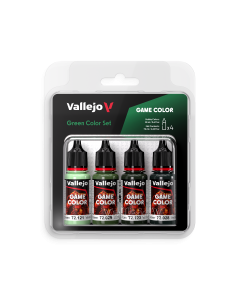 Green Color Set 4 colors 18 ml