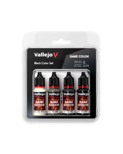 Black Color Set 4 colors 18 ml