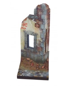 Ruined Street Corner Scenery 7 x 7 cm