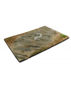 31x21 Wooden Airfield surface Scenery 31 x 21 cm