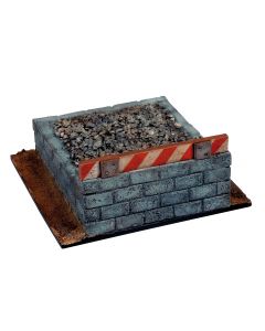 Railroad Buffer Block Scenery 11 x 11 cm