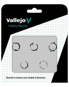 Drum Oil Marks Hobby Stencils 125 x 125 mm