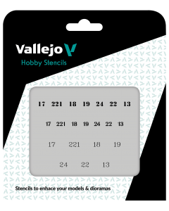 Soviet Numbers WWII Hobby Stencils 125 x 125 mm
