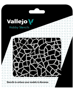 Giraffe Camo WWII Hobby Stencils 125 x 125 mm