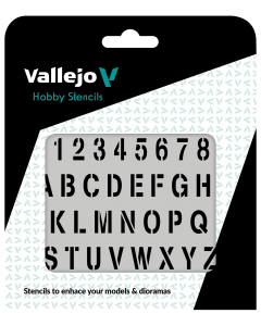 Stamp Font Hobby Stencils 125 x 125 mm